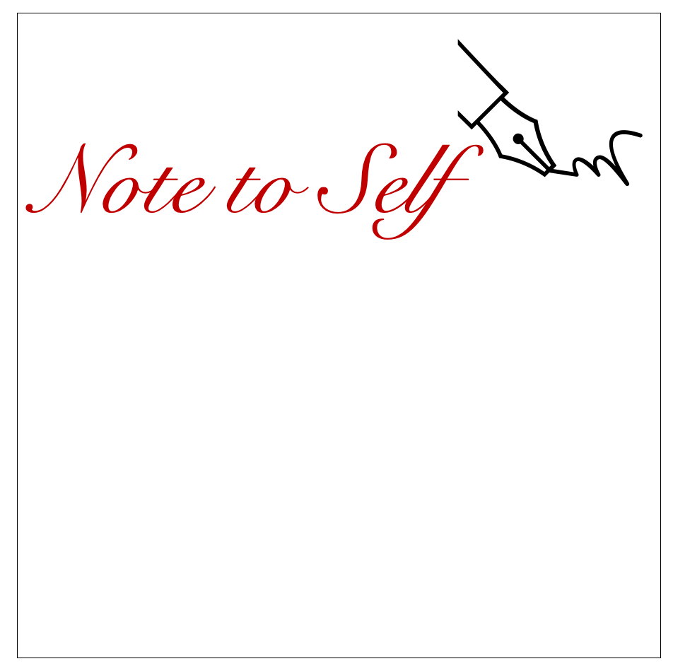 NOTE to SELF